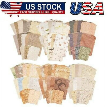 168Sheets Scrapbook Paper and Embossed Textured Paper Assorted Set-6Pack Mixed