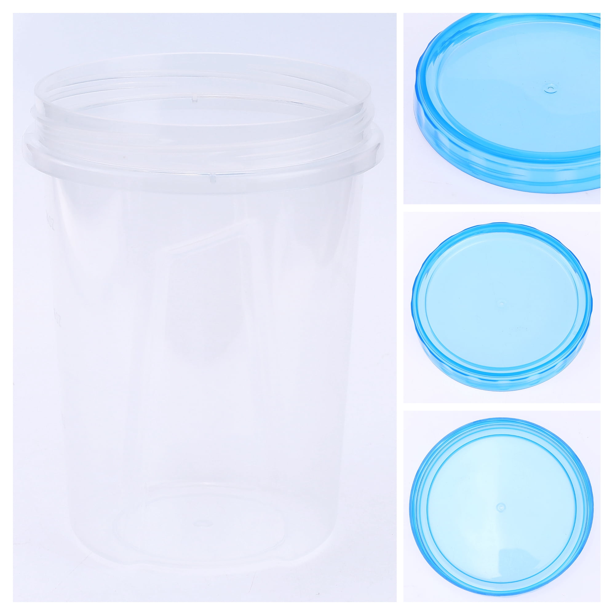 Unique Bargains 12 Packs Food Storage Containers Leakproof Stackable Lunch Box 34 oz Blue