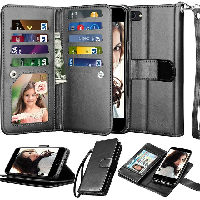 For Samsung Galaxy S23 FE 5G Case, 2 in 1 PC Phone Case for Galaxy S23 FE 5G 6.4" 2023 Case, Heavy Duty Rubber & Rugged Shockproof Full Body Protection Case Cover - Black