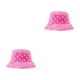 thumbnail image 2 of Minnieouse Algodón Disfrute de aventuras al aire libre Durable y fácil de limpiar Gorra de pescador Elegante Cómodo Sombrero de pescador blanco Rosa roja M (56-58 cm) 2piezas, 2 of 6