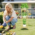 thumbnail image 2 of Metal & Wood Plant Stand Indoor & Outdoor Multi Levels lbs Capacity, 2 of 7