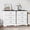 White, variant on FANRAL 3 Drawer Farmhouse Nightstand,Wooden Bedside Table with Anti-Tip Safety,Storage End Table for Bedroom Living Room,Gray Night Stand