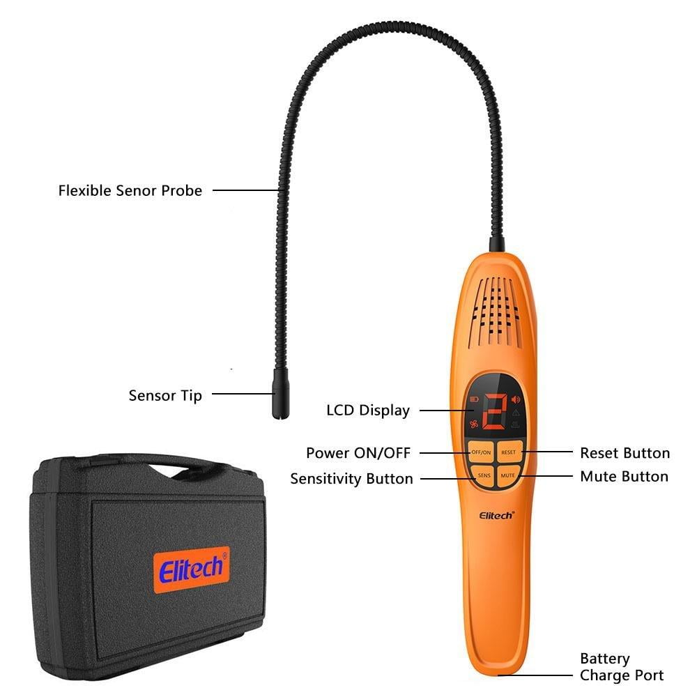 Elitech LD-200 Rechargeable Heated Diode Leak Detector Air Condition & Automotive Tools