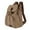 Khaki, variant on Vintage Canvas Backpack Outdoor Travel Hiking Rucksack School Bookbags