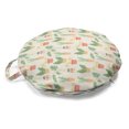 thumbnail image 1 of Botanical Round Floor Cushion with Handle, Exotic House Plants in Pots Modern Design Colorful Pastel Repetition, Pillow for Living Room & Dorms, 18" Round, Coral Peach Fern Green, by Ambesonne, 1 of 4