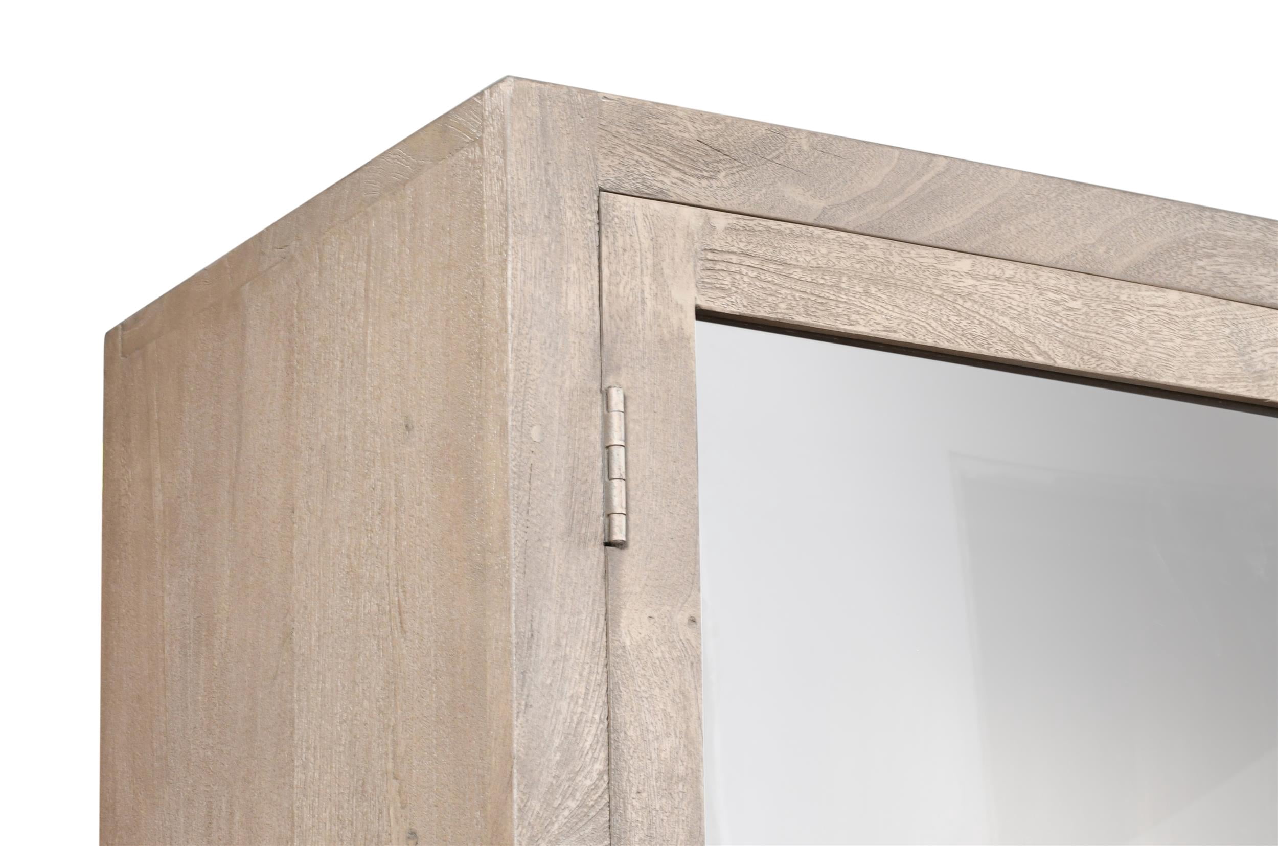Argyle Bookcase in Modern Light Ash Ivory Finish on Reclaimed Solid Wood
