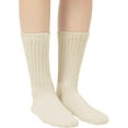 thumbnail image 3 of Fashion Crew Socks for Women Casual Scrunch Retro Crew Socks Solid Color Stacked Tube Socks 1-3 Pairs, 3 of 9