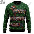 thumbnail image 1 of 3D Printed Animal Christmas Pattern Ugly Sweater Men's Casual Winter Pullover Thick Polyester, 1 of 9