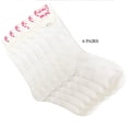 thumbnail image 2 of 6 Pair Crew Socks Basic White Knocker Solid Womens Casual Wear Work Size 9-11, 2 of 6