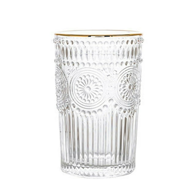 Verres Gaufrés Vintage Verres à Boire Verres à Eau Designs Gaufrés Modernes Verres