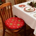 thumbnail image 2 of Christmas Chair Cushion Winter Seat Pad with Cotton Linen Fill, Printed Decorative Cushion for Dining Office Chair Indoor Outdoor Use(D), 2 of 5