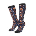 thumbnail image 2 of Daiia Sports Socks Cute Foxes Printed Novelty Crew Socks for Men Women Knee High Socks Cotton Socks Soft & Breathable Support Unisex Socks, 2 of 9