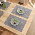 thumbnail image 5 of Fashionable Double-Sided Faux Leather Table Runner & Placemats, Western Style Household Heat-Insulated Dining Mats, Elegant Waterproof Oil-Proof Table Decor for Home Kitchen and Dining Room Daily Use, 5 of 6