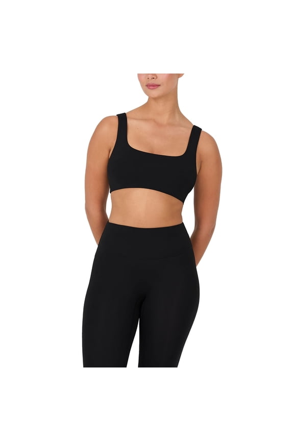 Active Square Neck Sports Bra for Women, Low Impact Wireless Workout Bra, Non-Padded, Yoga Gym