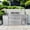 Comb (Grill+Fridge+Double Door Sink), variant on 85-Inch Outdoor Kitchen Island Grill, 6-Burner 85,000 BTU Stainless Steel BBQ with Refrigerator, Side Burner, Rotisserie Kit, Granite Countertops & Storage Cabinets
