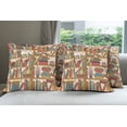 thumbnail image 6 of Ambesonne Colorful Throw Pillow Cover 4 Pack, Nerd Bohem Cat Kitten, 18", Multicolor, 6 of 7