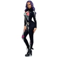 thumbnail image 4 of Leg Avenue Floral Skeleton Catsuit Women's Halloween Fancy-Dress Costume for Adult, Multicolor, L, 4 of 5