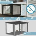 thumbnail image 4 of Cat Window Box Perch Weatherproof Window Catio Cat Enclosure Bug Proof Wire Grid Fits Double Hung Frames 25.4" to 43.3" Wide, 4 of 7