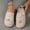 Gray Toe Bow, variant on GYTY Cute Bowknot Soft Sole Fuzzy Slippers, Winter Cozy & Warm Slip On Plush Shoes, Comfy Closed Toe Home Slippers