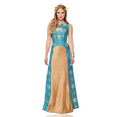 Noble Lady Womens Blue Lady In Waiting Dress Halloween Costume