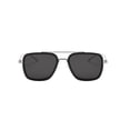 thumbnail image 4 of Tony Stark Aviator Sunglasses - Silver & Black Frame / Smoke Lens, 4 of 6
