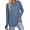 Blue, variant on Lightweight Sweatshirts for Women Long Sleeve Crew Neck Tops Casual Curved Hem Shirts