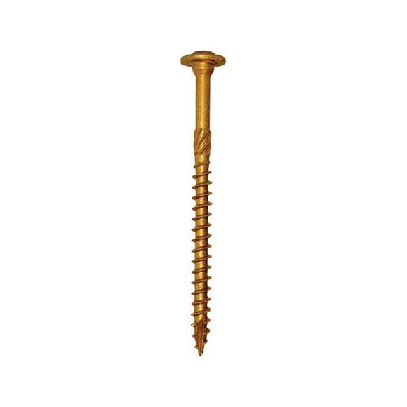 GRK Fasteners 5913983 Star Self Tapping 0.37 in. Dia. x 6 in. Yellow Zinc Construction Screws
