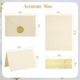 thumbnail image 4 of Paquete de 50 tarjetas y sobres en blanco crema, tarjetas de felicitación de notas, cartulina de marfil plegada y sobres, autosellables para bodas, invitaciones, tarjetas de, 4 of 4