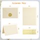 thumbnail image 4 of Paquete de 50 tarjetas y sobres en blanco crema, tarjetas de felicitación de notas, cartulina de marfil plegada y sobres, autosellables para bodas, invitaciones, tarjetas de, 4 of 4