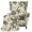 Olive Leaf Floral Print, variant on Pzuqiu Stretch 2 Piece Wingback Chair Cover, Polyester Spandex Anti Wear Wingback Chair Slipcover for Home Hotel Study Kids and Pet