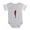 Heather Gray, variant on CafePress - FIN Scarlet Macaw2 - Cute Infant Baby Football Bodysuit