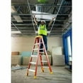 thumbnail image 5 of Werner Fiberglass Stepladder, 4 ft Ladder Ht, 3 Steps, 300 lb, 29 in Base Spread, 19 3/8 in Bottom W, 5 of 10