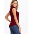 thumbnail image 6 of FITVALEN Women's Mock Turtleneck Tank Tops Sleeveless Stretch Slim Fit Top Base Layer Shirt, 6 of 7