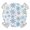 Blue, variant on Abstract Geometric Round Tablecloth for 55-60 Inch Tables,Fitted Table Cover with Elastic Edge,Farmhouse Vintage Polka Dot Green Waterproof Outdoor Table Cloth Protector for Patio Garden Dinner