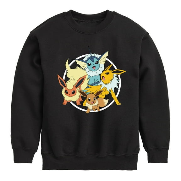 Pokémon - Eevee Group - Youth Crewneck Fleece Sweatshirt