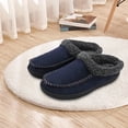 thumbnail image 3 of Pantufla Pantuflas térmicas planas para hombre, antideslizantes, borrosas, para interiores, suela gruesa para invierno Likrtyny Tenis De Mujer Tenis De Hombre, 3 of 6