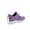 Purple, variant on Zone1k Little Girl Big Girl Glitter Sparkle Comfort Light Weight Slip On Flat Sneaker Shoes ( Purple, 4)