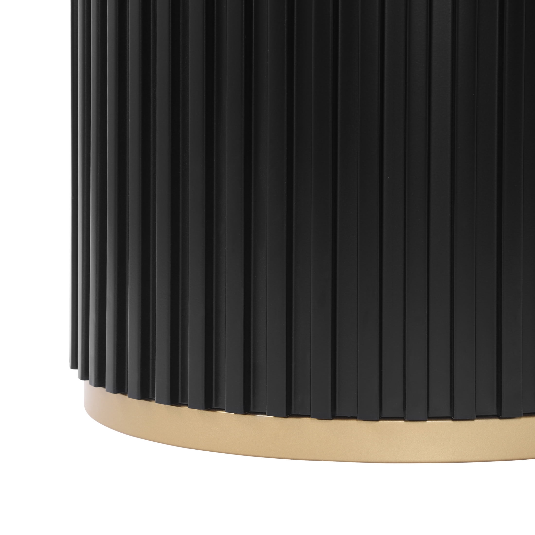 Christopher Knight Home 36.6"H Modern Round Counter Height Dining Table, Iron Fluted Base, Black