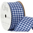 thumbnail image 2 of Offray Ribbon, Royal Blue 1 1/2 inch Gingham Check Woven Ribbon for Crafts, Gifting, and Wedding, 9 feet, 1 Each, 2 of 10