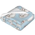 thumbnail image 2 of Salouo Dog Print Bed Blankets,Flannel Blanket Comfortable Air Conditioning Blanket Lightweight Blanket for Sofa Bed Travel & Couch -50"x40", 2 of 8