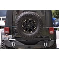 thumbnail image 2 of DV8 Offroad Bumper RBSTTB-01B Modular Design; Direct Fit; Mounting Hardware Included; Mid Width; With D-Ring Shackles; Without Light Cutouts; With 2 Inch Receiver; With Spare Tire Carrier, 2 of 5