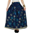 thumbnail image 3 of Bimba Women White Maxi Long Flaired Skirt Wth Lining Casual Cotton Summer Skirts, 3 of 6