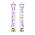 thumbnail image 2 of GeBuSn Easter Couplets Photography Adornment Happy Easter Festival Holiday Party Scene Setting For Door Wall (C), 2 of 4