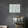 thumbnail image 2 of Floral Wall Art Farmhouse Flowers Butterfly Mason Jar Bathroom Pictures Wall Decor Flowers Canvas Prints Light Blue Home Decoration Framed Artwork For Bathroom Kitchen Bedroom 16"x12", 2 of 6