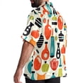 thumbnail image 3 of Bowling Men's Short Sleeve Casual Printed Button Down Beach Shirt - Summer Hawaiian Top, 3 of 6