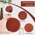 thumbnail image 4 of 2 Sizes Round Wood Display Base Brown Wooden Base 3.5 2.6 inch in Diameter Round Wooden Plaque Flat Wooden, 4 of 9