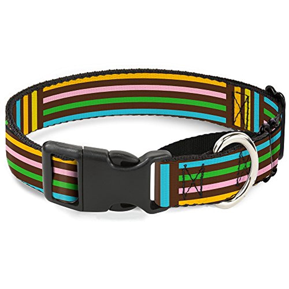 Buckle-Down "Stripe Blocks" Martingale Dog Collar