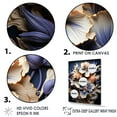 thumbnail image 3 of Designart "Gilded Petals: Irises With A Touch Of Luxury" Irises Floater Framed Wall Decor, 3 of 5