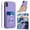 Purple, variant on Wallet Case for iPhone X/XS, Stylish Ultra Slim PU Leather Card Slots Ring Stand Wrist Strap Shockproof Protective Thin Lightweight Back Case Cover for iPhone X/XS, Black