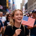 thumbnail image 4 of SJYYTT 1Pc Usa Hand Held Flags for Soccer Decorations 2026,American Small Stick Flags with 11.8" Poles for National Day Sports Events Party Celebration Decor 11.81"X8.27", 4 of 5